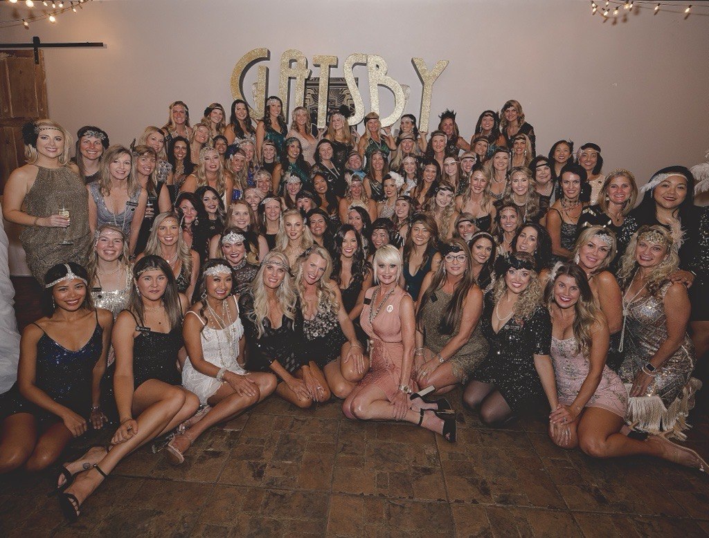 Members gathered for a Gatsby Girls social event